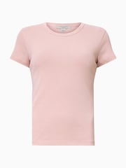 AllSaints Pink Slim Fit Stevie Short Sleeve T-Shirt - Image 8 of 8