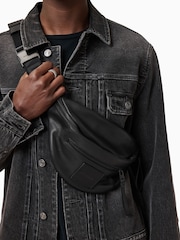 AllSaints Black Itoko Adjustable Bum Bag - Image 2 of 7