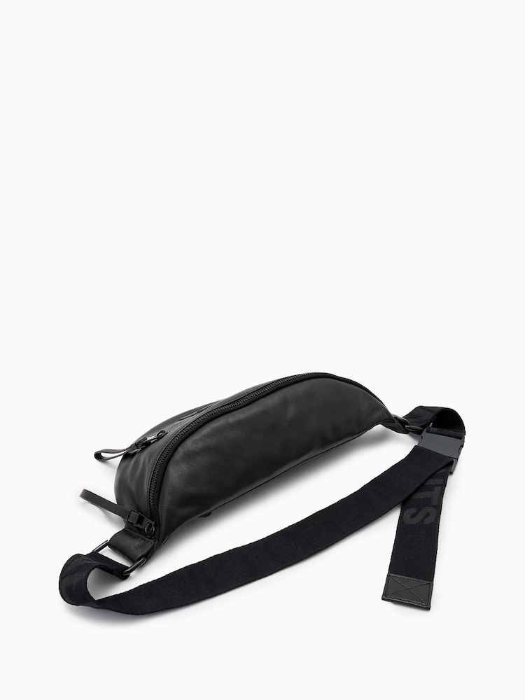 AllSaints Black Itoko Adjustable Bum Bag - Image 7 of 7 AllSaints Black Itoko Adjustable Bum Bag - Image 7 of 7