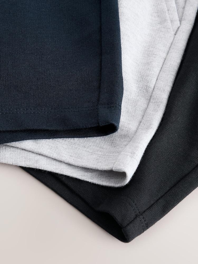 NEXT Lot De 3 Shorts Basiques En Jersey Pour Garçon - Confortables Et Respirants