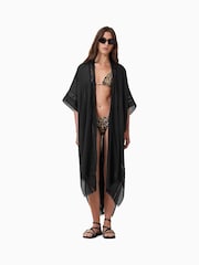 AllSaints Brown Saph Leopard Print Bikini Bottoms - Image 5 of 7