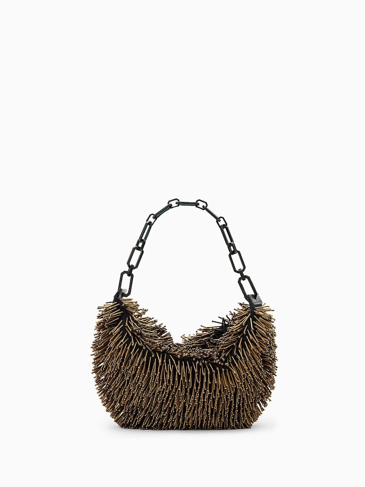 AllSaints Madea Chain Strap Beaded Bag - Imagem 1 de 7