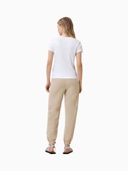 AllSaints Brown Val High Rise Cargo Linen Blend Trousers - Image 8 of 9