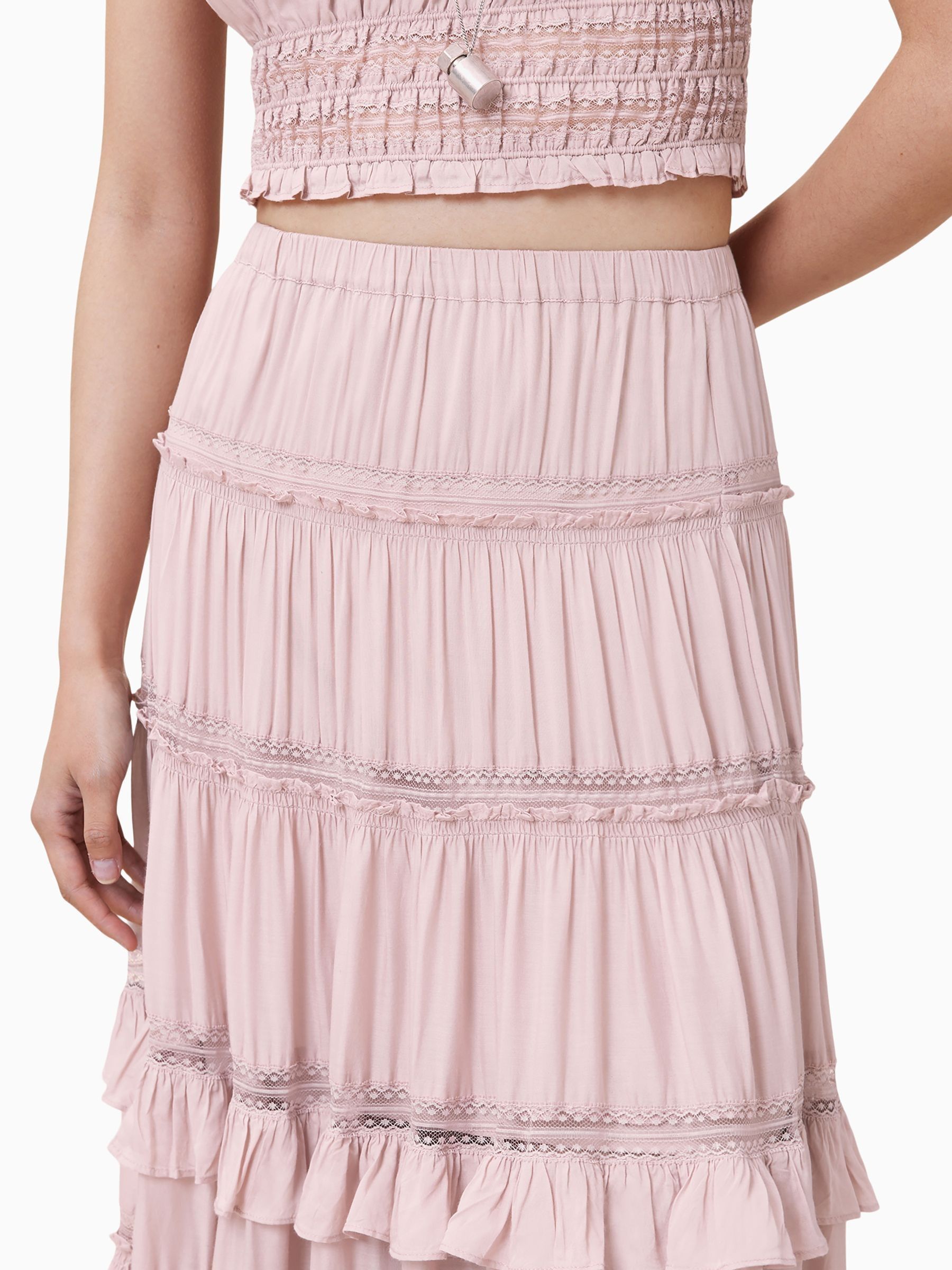 スカート KISHIDAMIKI - tulle chain belt (PINK) Kristine Accordion
