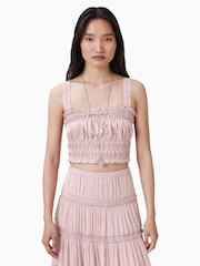 AllSaints Talia Lace Cropped Top - Imagem 3 de 8