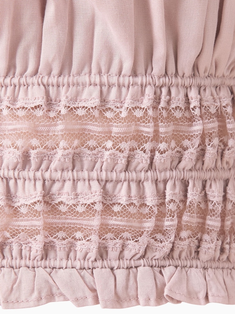 AllSaints Talia Lace Cropped Top - Imagem 8 de 8