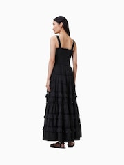Черный - AllSaints Talia Tiered Maxi Skirt - Изображение 8 из 9