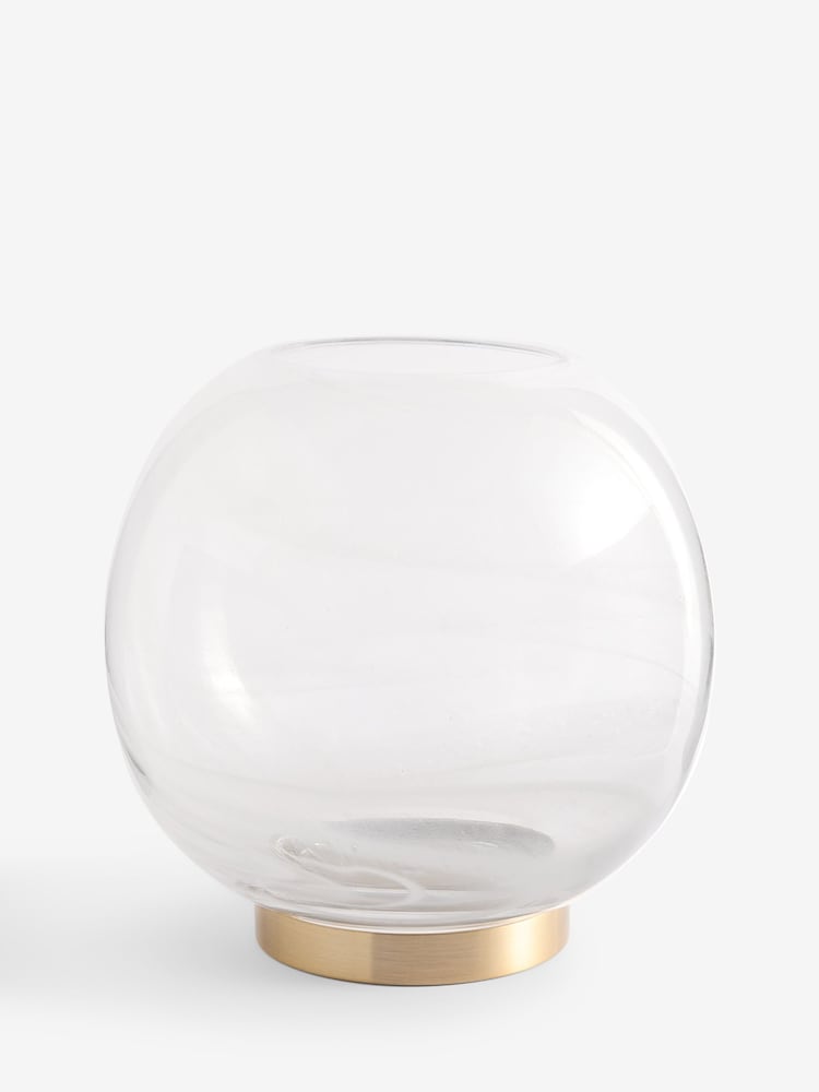 White Alabaster Glass Candle Holder Hurricane - Image 4 of 4