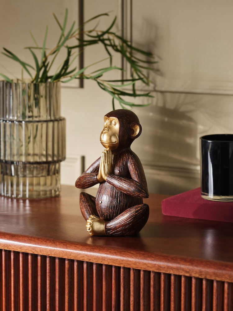 Meditating Monkey Ornament - Imagen 1 de 3 Meditating Monkey Ornament - Imagen 1 de 3