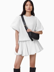 AllSaints Black Luna Leather Cross-Body Bag - Image 4 of 7