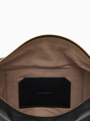 AllSaints Black Luna Leather Cross-Body Bag - Image 6 of 7