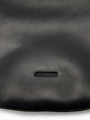 AllSaints Black Luna Leather Cross-Body Bag - Image 7 of 7