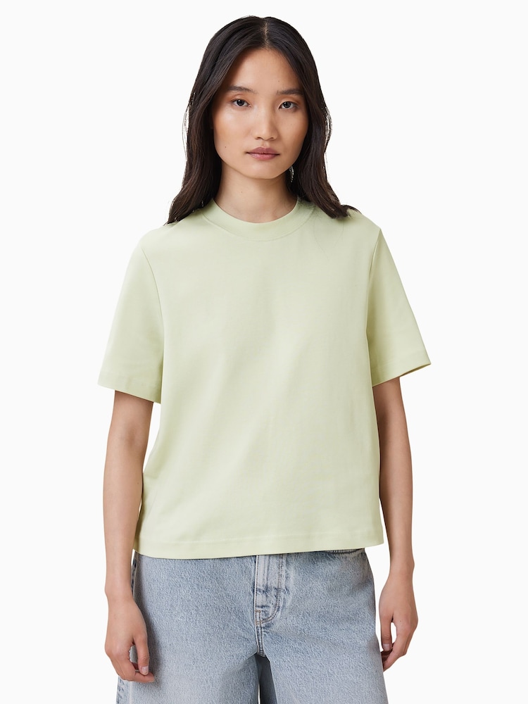 AllSaints Green Lisa Boxy Crew Neck T-Shirt - Image 1 of 8