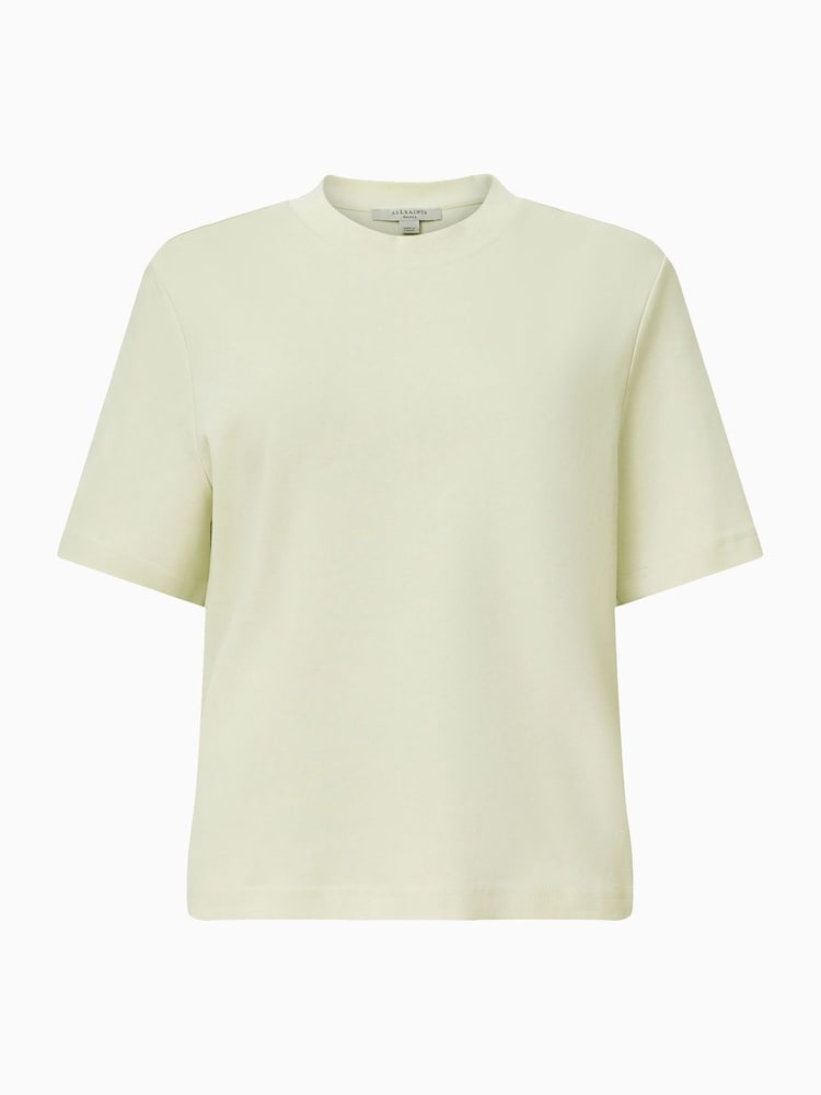 AllSaints Green Lisa Boxy Crew Neck T-Shirt - Image 8 of 8