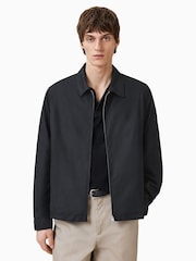 Schwarz - AllSaints Trey Ramskull Pointed Collar Jacket - Bild 4 von 9