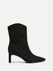 Linzi Black Calabasas Block Heel Ankle Boots - Image 2 of 5