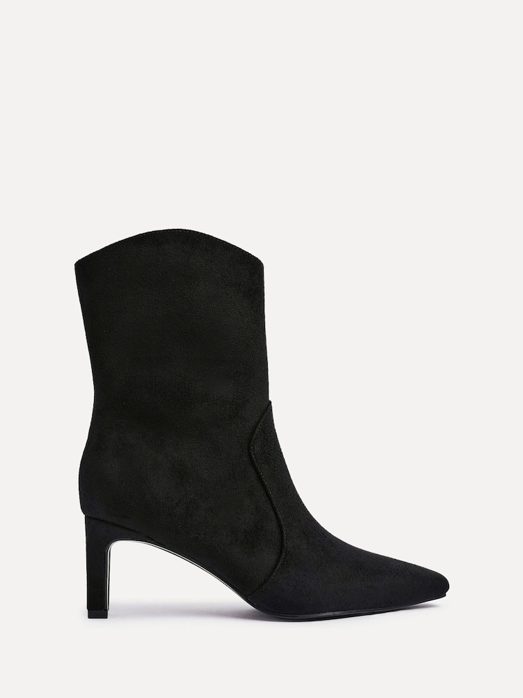 Linzi Black Calabasas Block Heel Ankle Boots - Image 2 of 5 Linzi Black Calabasas Block Heel Ankle Boots - Image 2 of 5