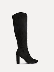Linzi Black Claim Block Heel High Leg Boots - Image 2 of 5