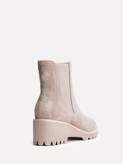 Linzi Taupe Attend Chelsea Wedge Boots - Image 4 of 5