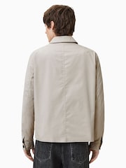 AllSaints Brown Trey Ramskull Pointed Collar Jacket - Image 10 of 11