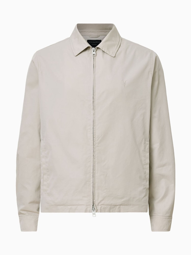AllSaints Brown Trey Ramskull Pointed Collar Jacket - Image 11 of 11