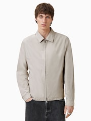 AllSaints Brown Trey Ramskull Pointed Collar Jacket - Image 4 of 11