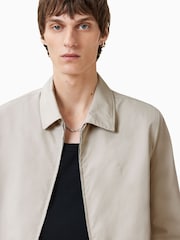 AllSaints Brown Trey Ramskull Pointed Collar Jacket - Image 5 of 11