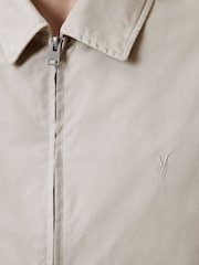 AllSaints Brown Trey Ramskull Pointed Collar Jacket - Image 7 of 11
