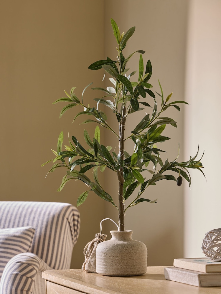 Olive Light Up Tree In Ceramic Pot - Image 2 of 7