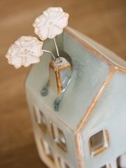 Green Ceramic Spring House Ornament - Image 2 of 3