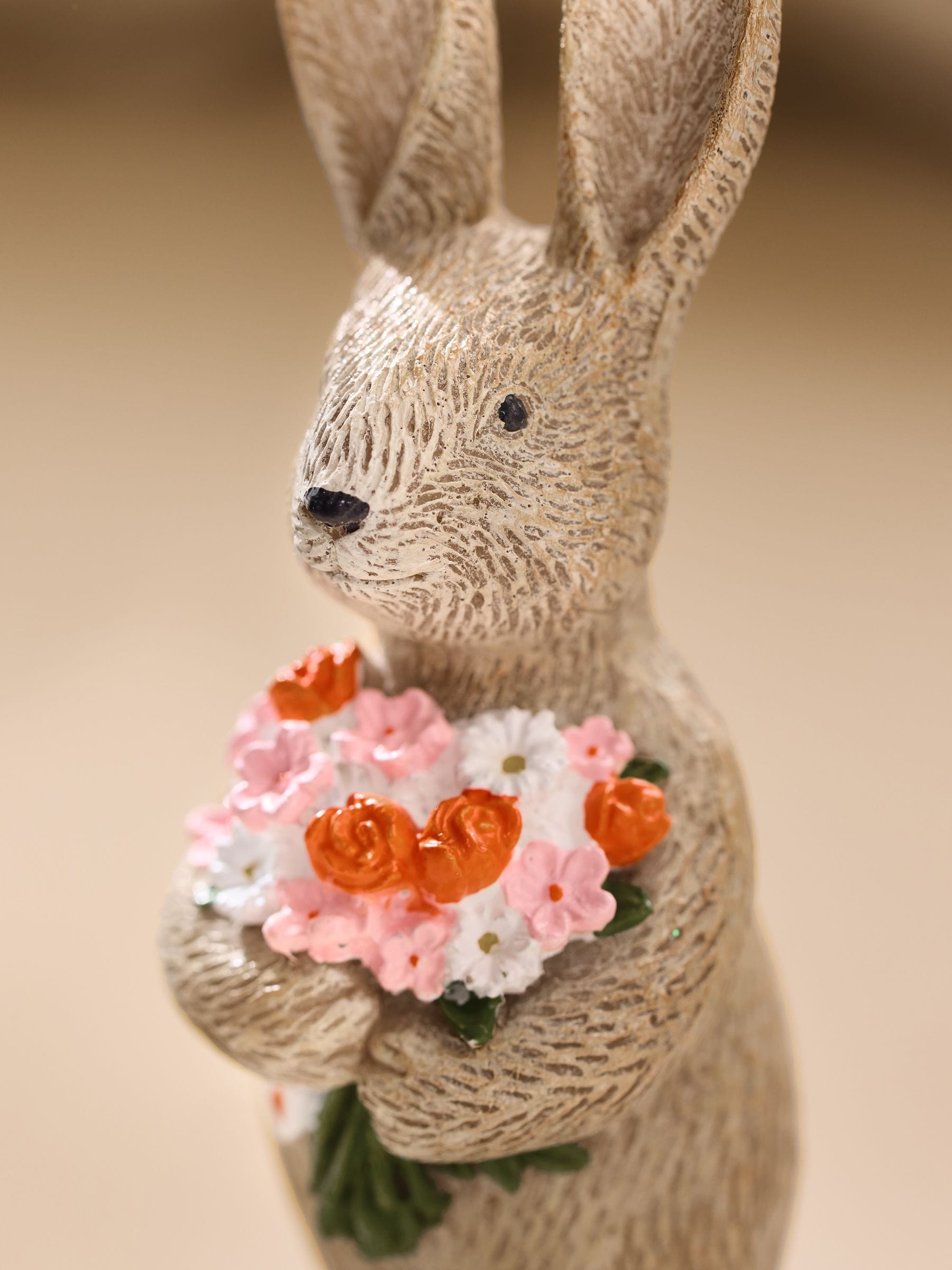 Buy Natural Spring Flowers Rosie The Rabbit Ornament from the Next