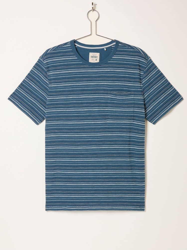 FatFace Navy Ripon Stripe Tshirt - Image 6 of 6 FatFace Navy Ripon Stripe Tshirt - Image 6 of 6