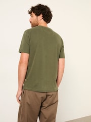 FatFace Khaki Green Bleat It Graphic T-Shirt - Image 3 of 8