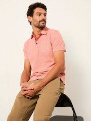 FatFace Rust Red Elm Stripe Polo - Image 1 of 5