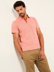 FatFace Rust Red Elm Stripe Polo - Image 4 of 5