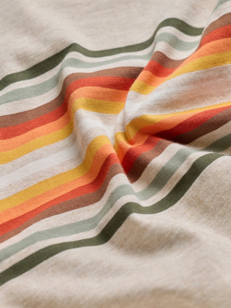 FatFace Natural Chest Stripe Tshirt - Image 5 of 5 FatFace Natural Chest Stripe Tshirt - Image 5 of 5