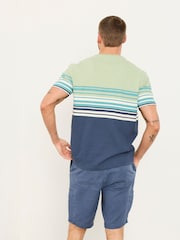 FatFace Navy Chest Stripe T-Shirt - Image 2 of 5