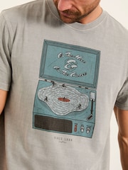 FatFace Grey Vinyl Bike Graphic Tshirt - Image 4 of 7