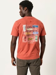 FatFace Terracotta Beatles Graphic T-Shirt - Image 1 of 7