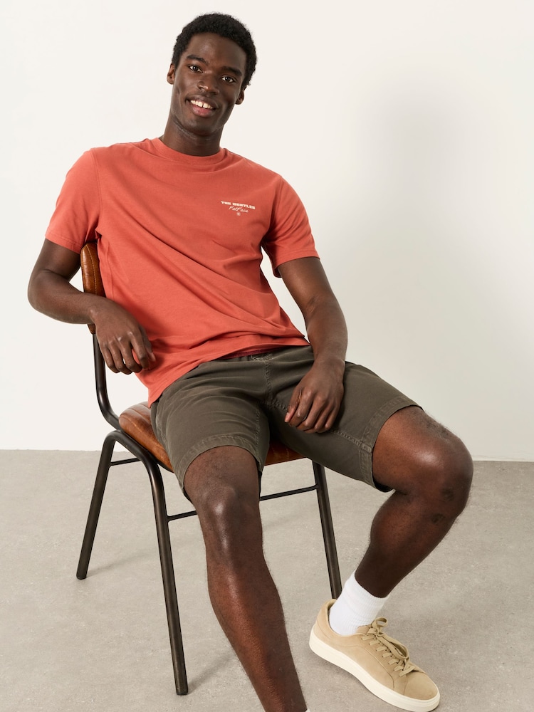 FatFace Terracotta Beatles Graphic T-Shirt - Image 2 of 7