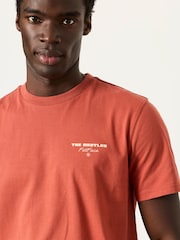 FatFace Terracotta Beatles Graphic T-Shirt - Image 3 of 7