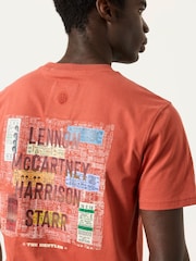 FatFace Terracotta Beatles Graphic T-Shirt - Image 4 of 7