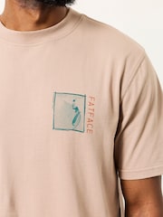 FatFace Natural Four Wheels Graphic Tshirt - Image 3 of 6