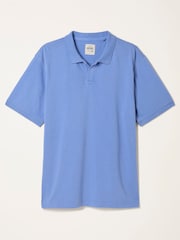 FatFace Ashton Relaxed Fit Chambray Blue Notch Polo - Image 6 of 6
