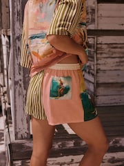 Surfer Scenic Print - Shorts mit Gummibund - Bild 4 von 8