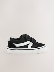 črna/bela - zapenjanje z ježkom Skate Trainers - Slika 2 iz 5