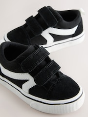 črna/bela - zapenjanje z ježkom Skate Trainers - Slika 4 iz 5