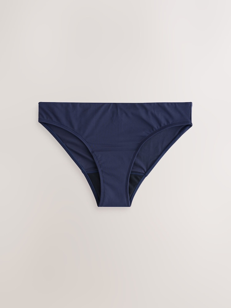 Navy Blue Period High Leg Bikini Bottom - Image 2 of 4