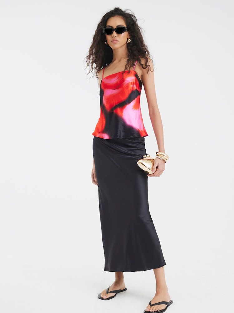 River Island Pink Printed Floral Print Vest - Image 2 of 4