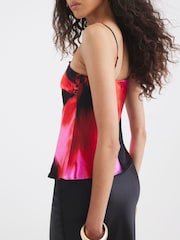 River Island Pink Printed Floral Print Vest - Image 3 of 4